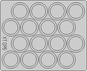 1/35 Flakpanzer 38 (Gepard) wheel mask  (TAM)