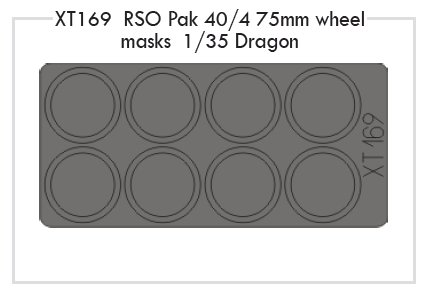 Mask 1/35 RSO Pak 40/4 75mm wheels (DRAG)