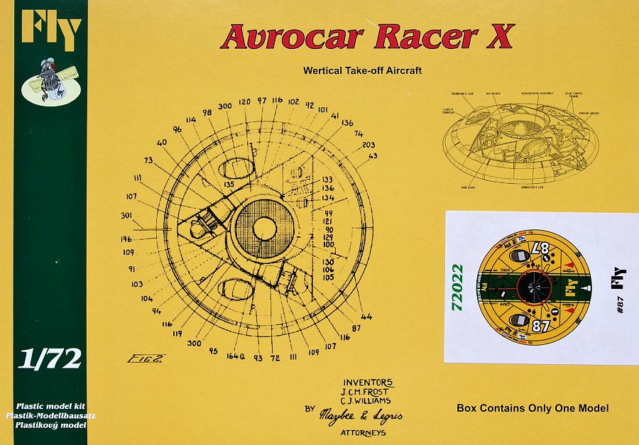 1/72 Avrocar Racer X (#87 Fly)