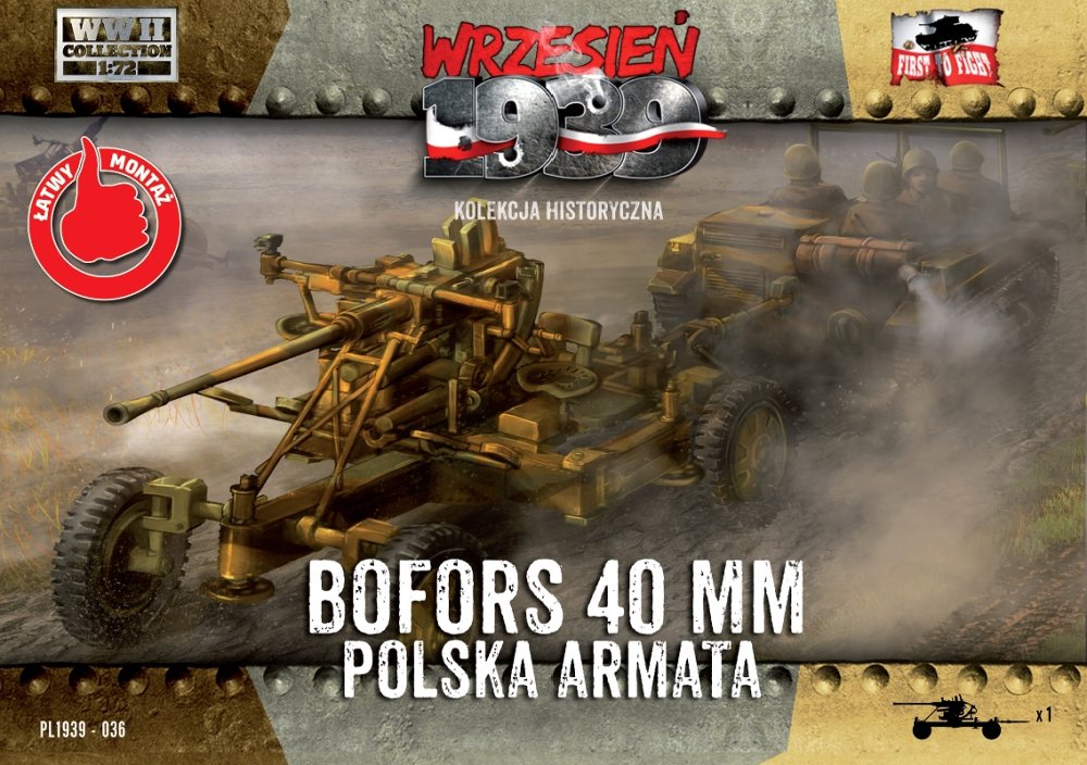 1/72 Polish anti-aircraft gun BOFORS 40mm (1 pc.)