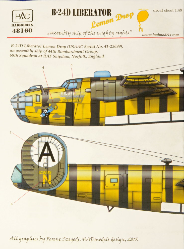 1/48 Decal B-24D Lemon Drop (USAAC)