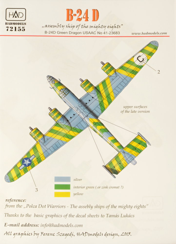 1/72 Decal B-24D Green Dragon (USAAC)