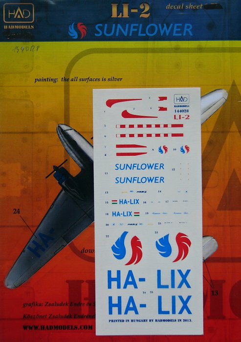 1/144 Decal Li-2 Sunflower 