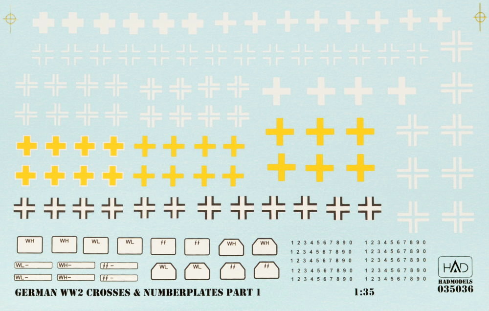 1/35 Decal German Crosses WWII (part 1)