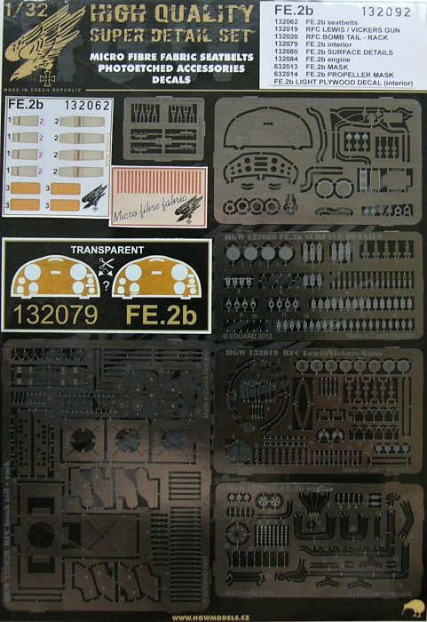 1/32 FE.2B SUPER Detail set (9 pcs.)