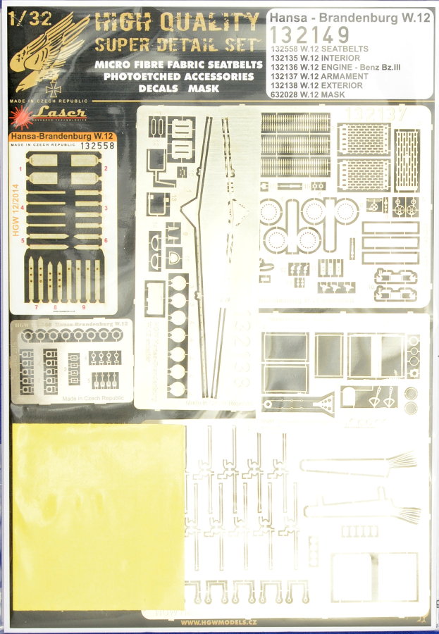 1/32 H.Brandenburg W.12 SUPER DETAIL SET (WNW)