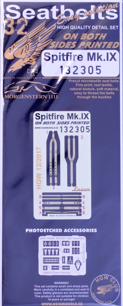 1/32 Seatbelts Spitfire Mk.IX (2 sided)