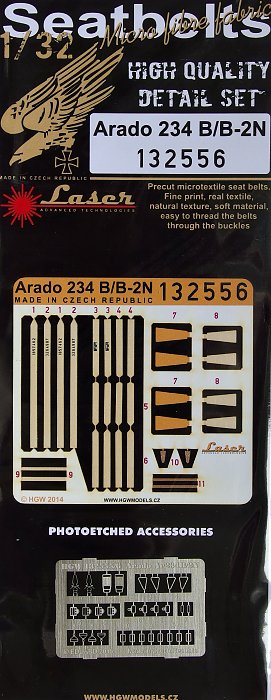 1/32 Seatbelts Arado Ar-234 B/B-2N (laser)