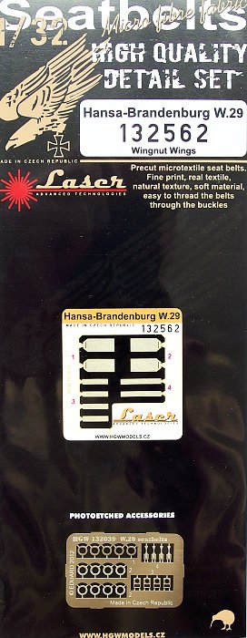 1/32 Seatbelts Hansa Brandenburg W.29 (WNW) laser