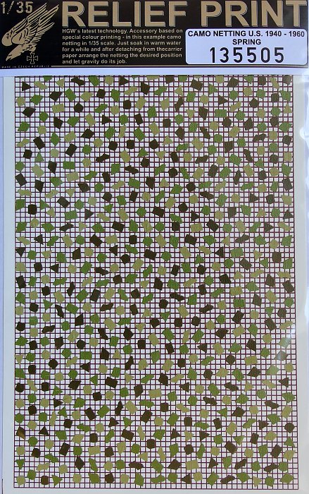 1/35 Camo Netting US 1940-1960 (SPRING)