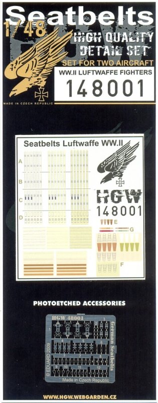 1/48 Seatbelts Luftwaffe Fighters WWII