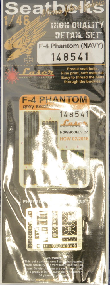 1/48 Seatbelts F-4 Phantom NAVY (laser)