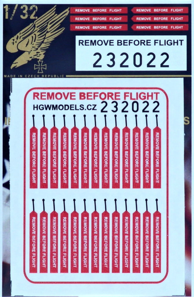 1/32 Remove Before Flight (easy belts)