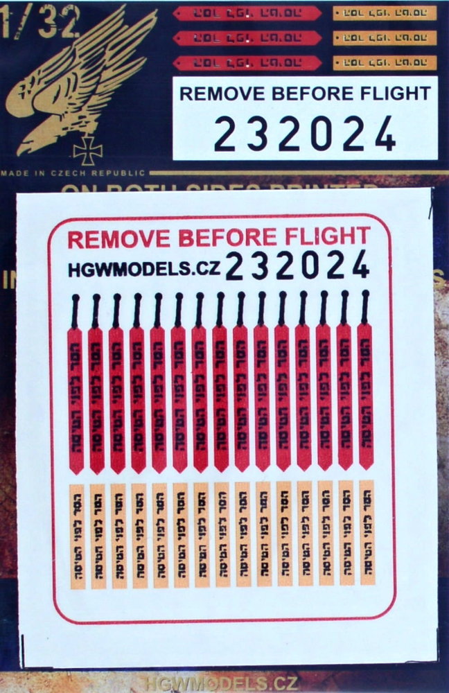 1/32 Remove Before Flight IDF (easy belts)