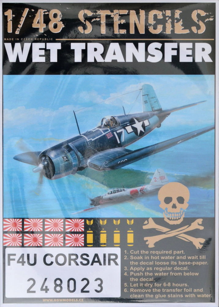 1/48 STENCILS F4U Corsair