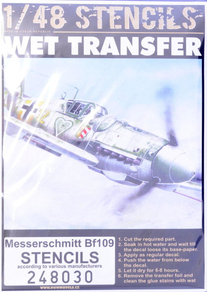 1/48 STENCILS Messerschmitt Bf 109