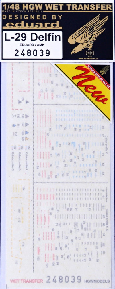 1/48 STENCILS L-29 Delfín (EDU/AMK)