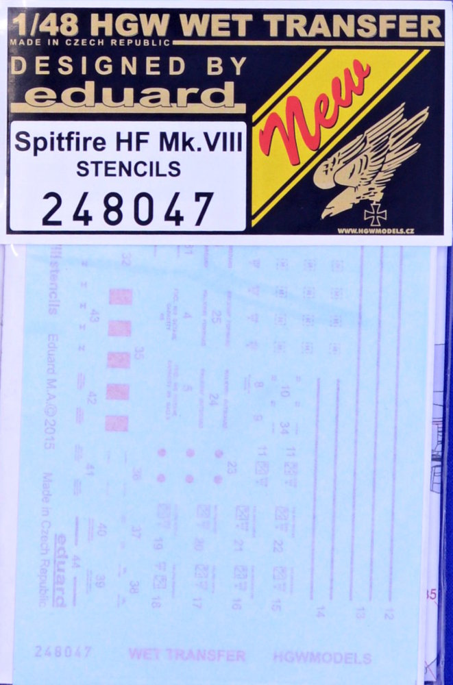 1/48 STENCILS Spitfire HF Mk.VIII (EDU)