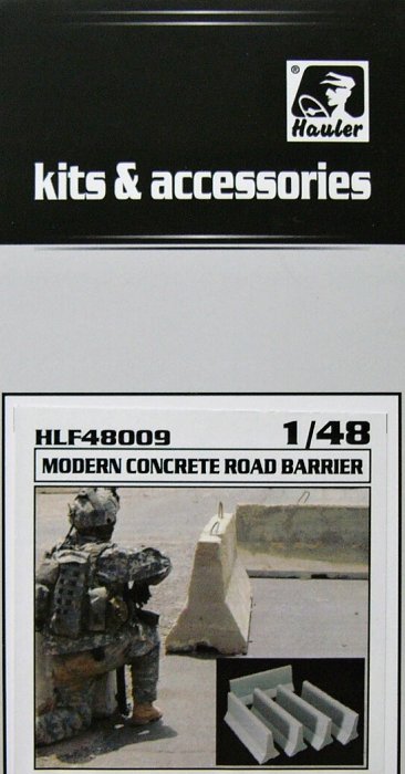 1/48 Modern concrete road barriers (5 pcs.)