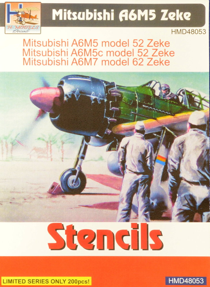 1/48 Stencils Mitsubishi A6M5 Zeke