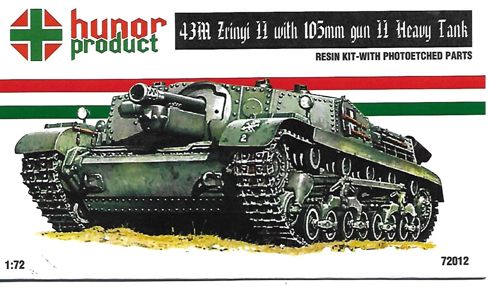 1/72 43M Zrinyi II. w/ 105 mm gun (incl. PE)