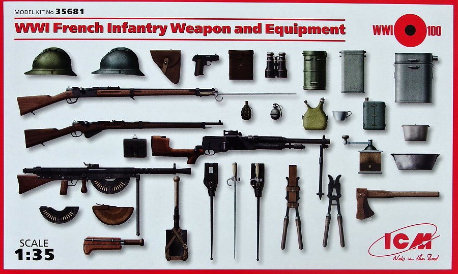 1/35 French Infantry WWI - Weapon and Equipment