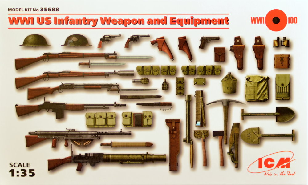 1/35 US Infantry WWI - Weapon and Equipment