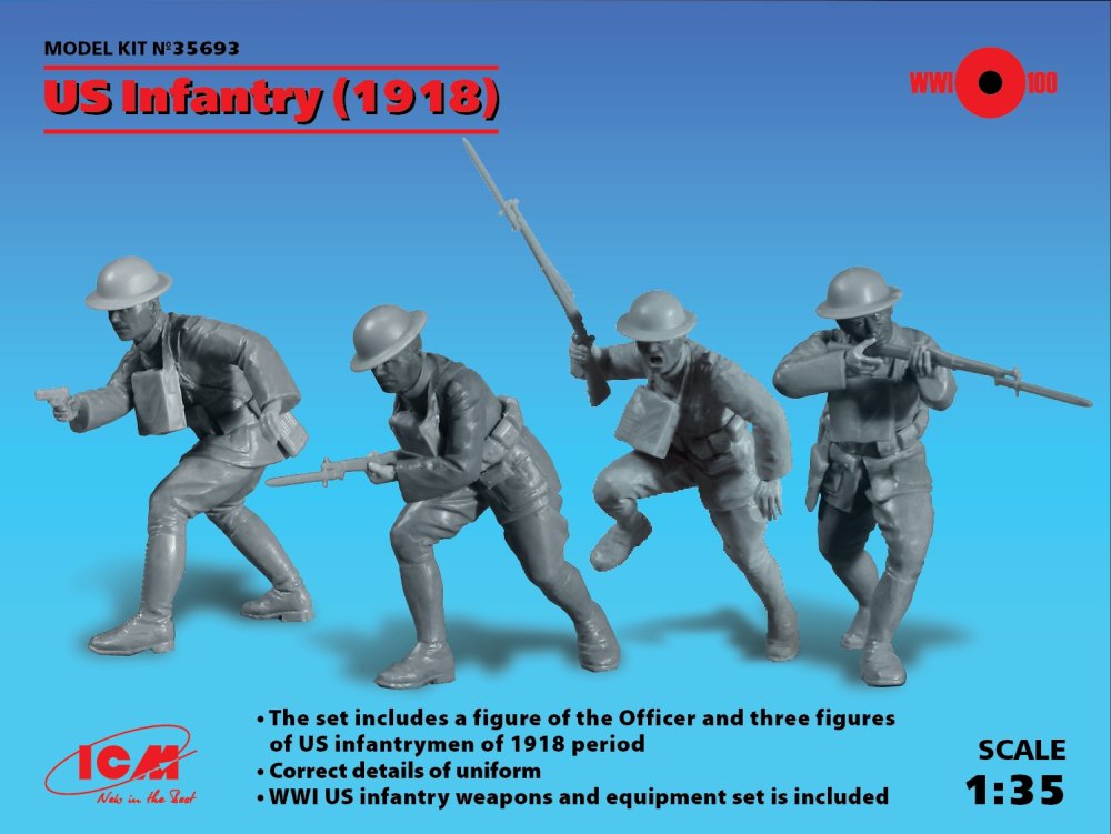 1/35 US Infantry 1918 (4 fig.)