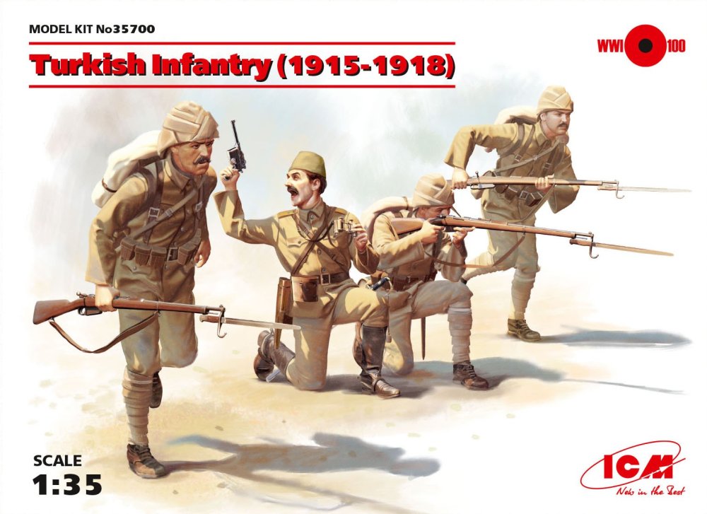 1/35 Turkish Infantry 1915-1918 (4 fig.)