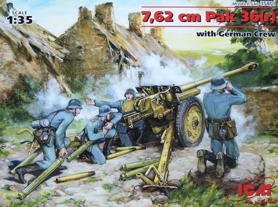 1/35 7,62 cm Pak 36(r) with German Crew