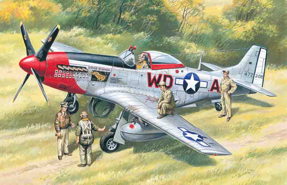 1/48 Mustang P-51D (with USAAF Pilots+Gr.Pers.)