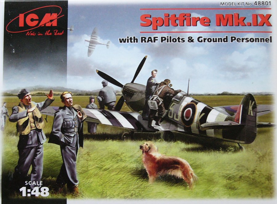 1/48 Spitfire Mk.IX w/ RAF Pilots&Ground Personnel