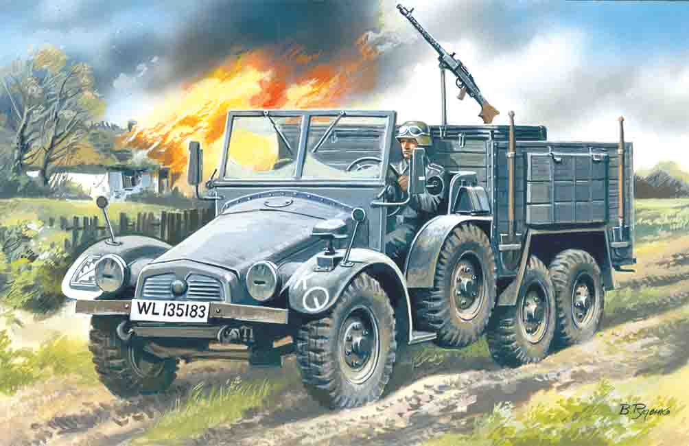 1/72 Krupp L2H143 Kfz.70 German Light Army Truck