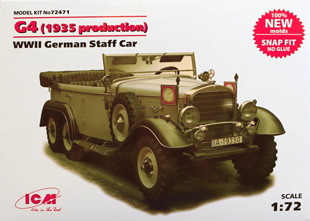 1/72 G4 (1935 production) German WWII Staff Car