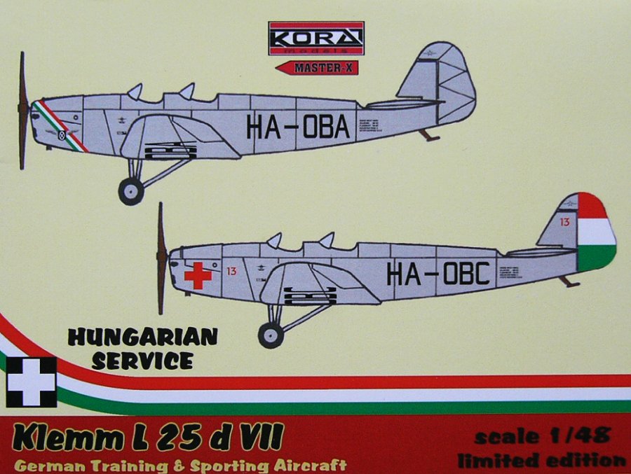 1/48 Klemm L 25 d VII (in Hungarian Service)