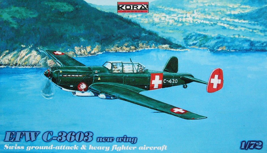 1/72 EKW C-3603 new wing (Swiss heavy fighter)