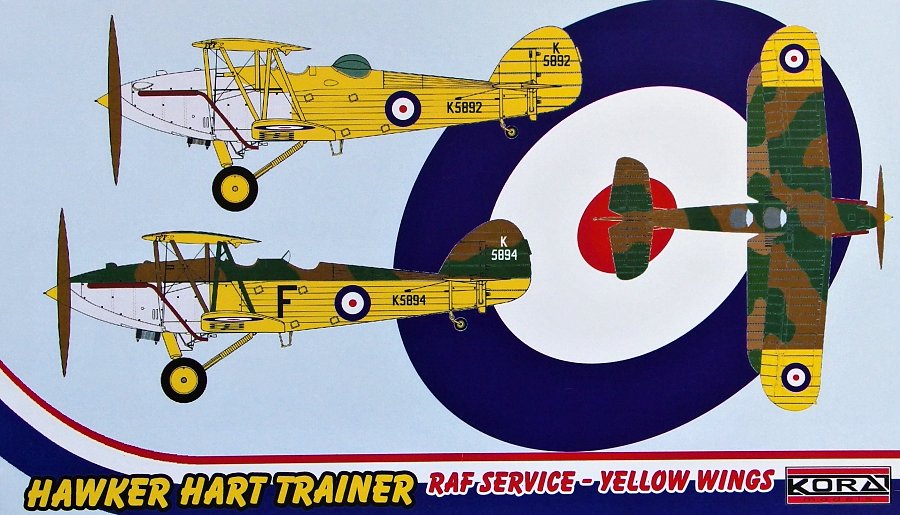 1/72 Hawker Hart Trainer (RAF - Yellow Wings)