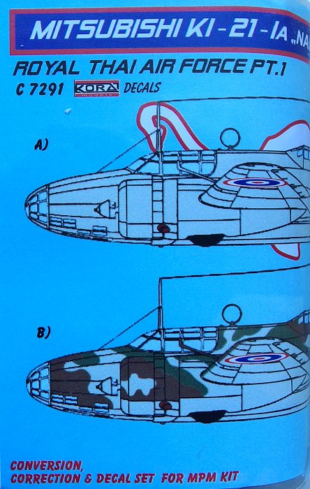 1/72 Mitsub.MC-21-IA Thai AF Conv.Set (MPM) Pt I.