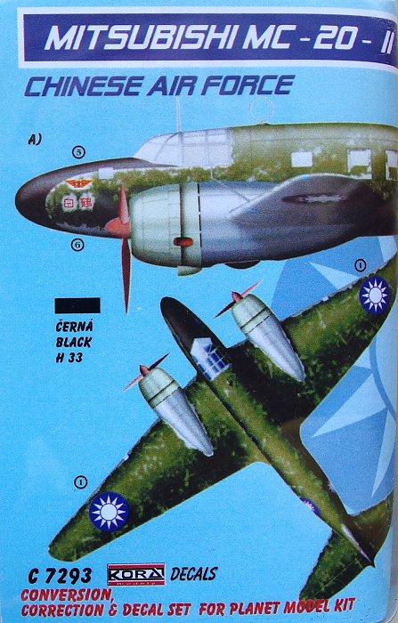 1/72 Mitsubishi MC-20-II Chinese AF Conv.Set (PLT)