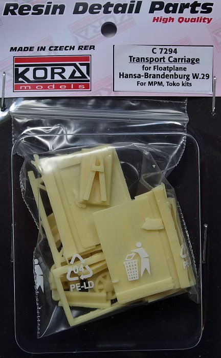 1/72 Transport Carriage for H.Brandenburg W.29