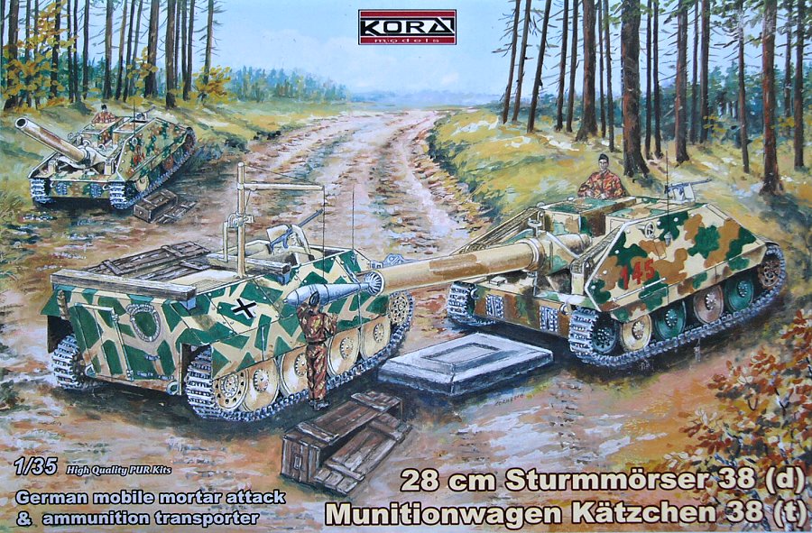 1/35 28cm Sturmmörser 38&Munitionwagen Kätzchen 38