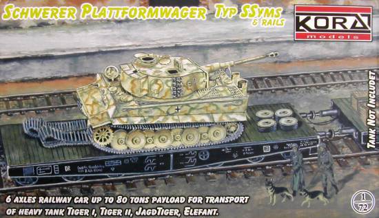 1/72 Schw.Plattformwagen Typ SSYMS (+Rails)