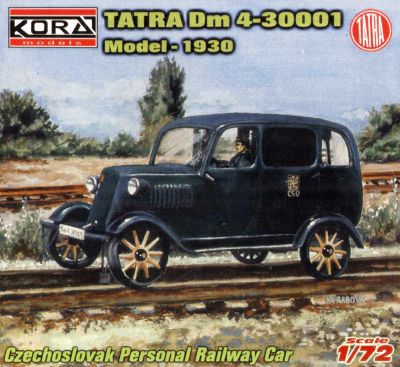 1/72 Tatra Dm4-30001 mod.1930 +Rails