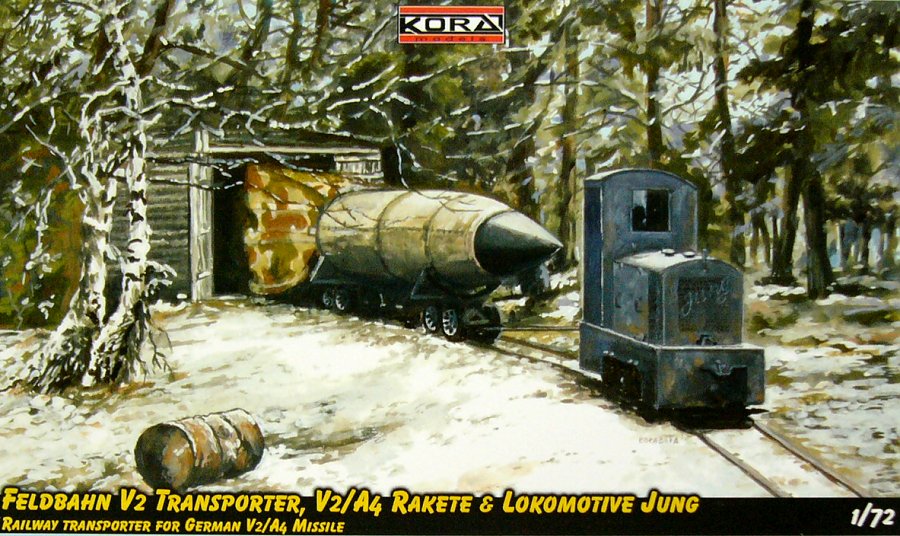 1/72 Feldbahn V2 Transporter, V2/V4 Miss.&Lokomot.