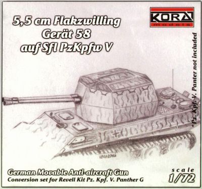 1/72 5,5cm Flakzwilling (Gerat 58) Sfl PzKpfw V