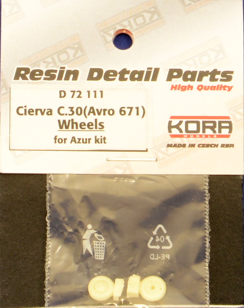 1/72 Wheels for Cierva C.30 / AVRO 671 (AZUR)