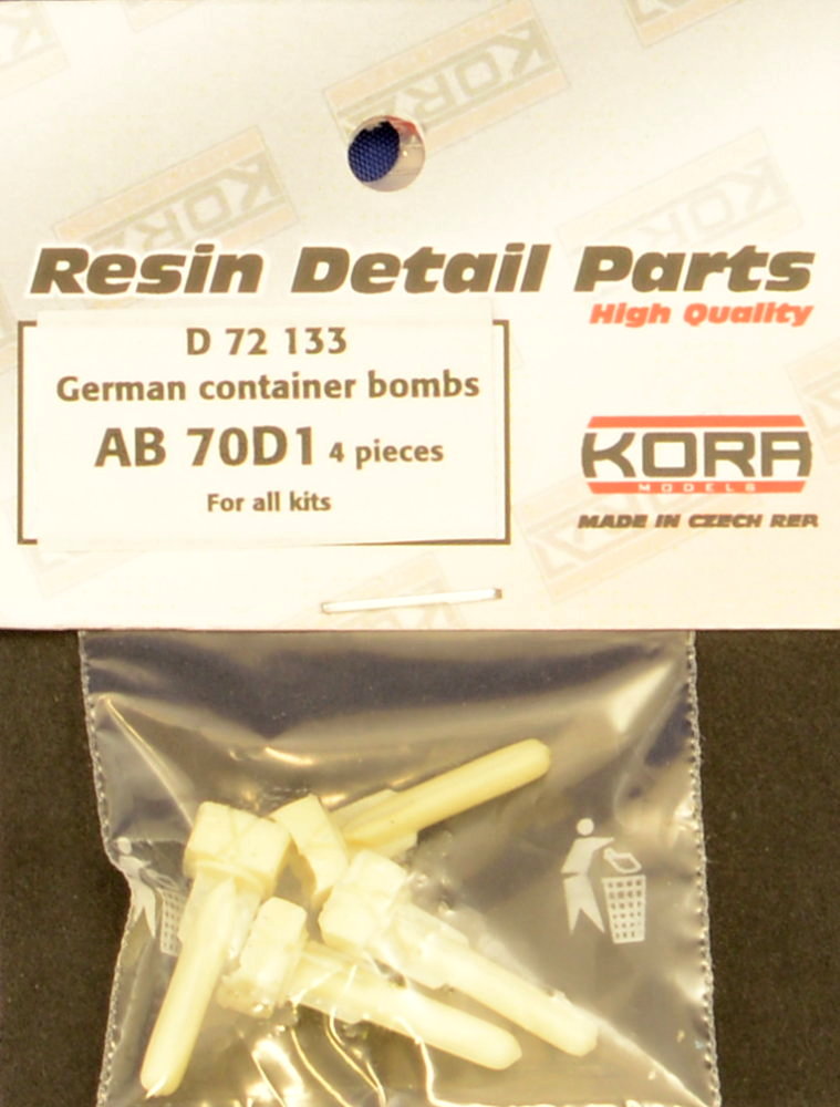 1/72 German container bombs AB 70D1 (4 pcs.)