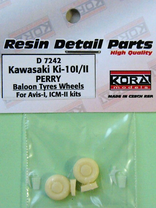 1/72 Wheels for Ki-10 I/II PERRY (ballon tyres)