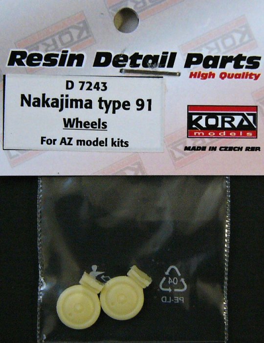 1/72 Wheels for Nakajima type 91