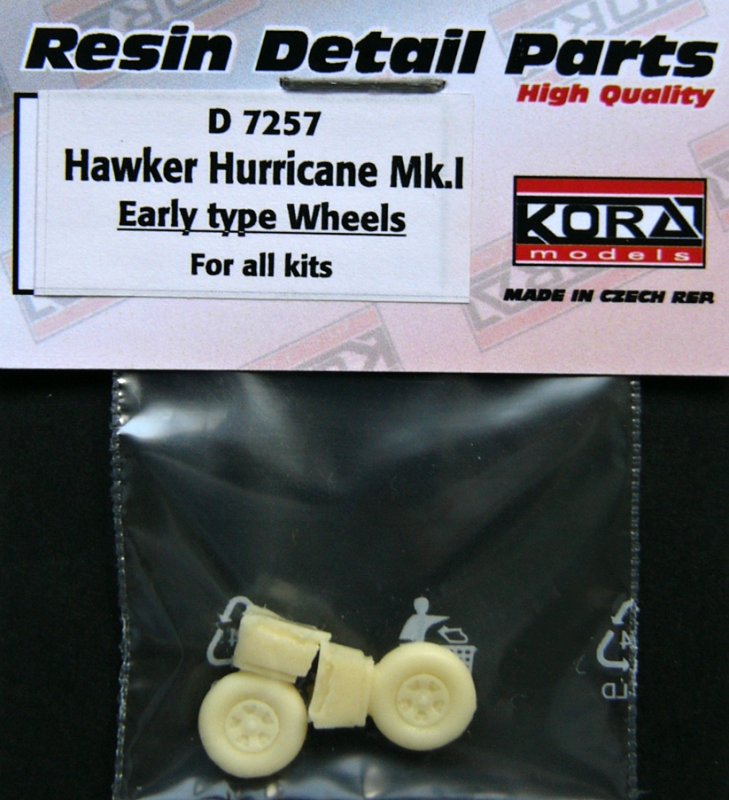 1/72 Wheels for Hawker Hurricane Mk.I (early)